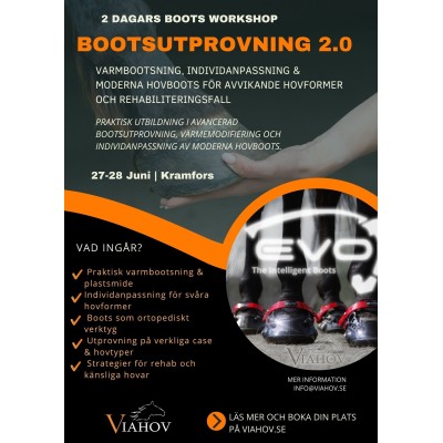 BOOTS WORKSHOP KRAMFORS 27-28 JUNI